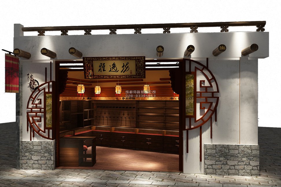 成都古玩店鋪門頭怎樣裝修設(shè)計才好？